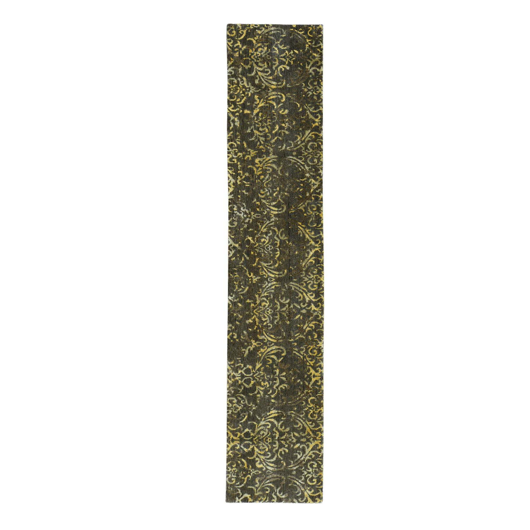 N/A Silk Hand-Knotted Area Rug 2'0